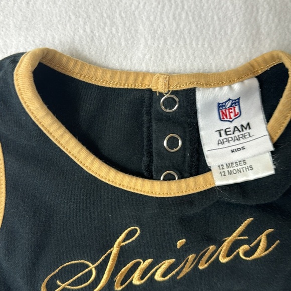 New Orlean Saints Littlest Fan - Cheer & Onesie Duo - Picture 5 of 9